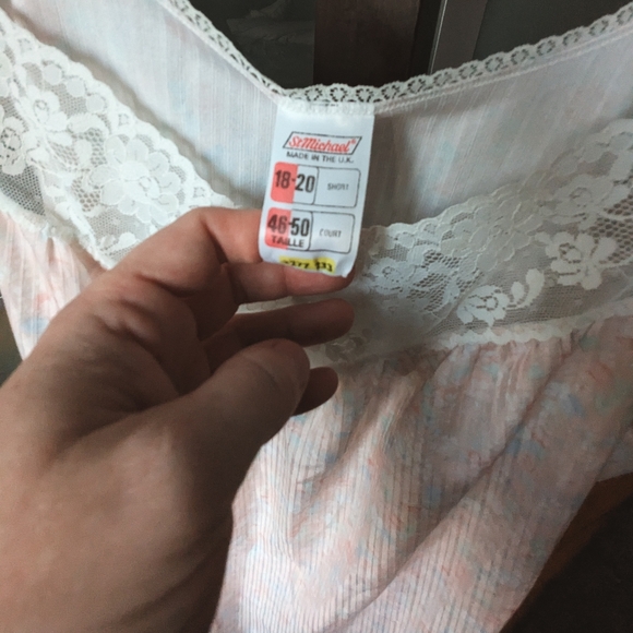 📼Vintage 90's St. Michael from Marks & Spencer Lingerie Nightgown Nightie - XL - Picture 3 of 11